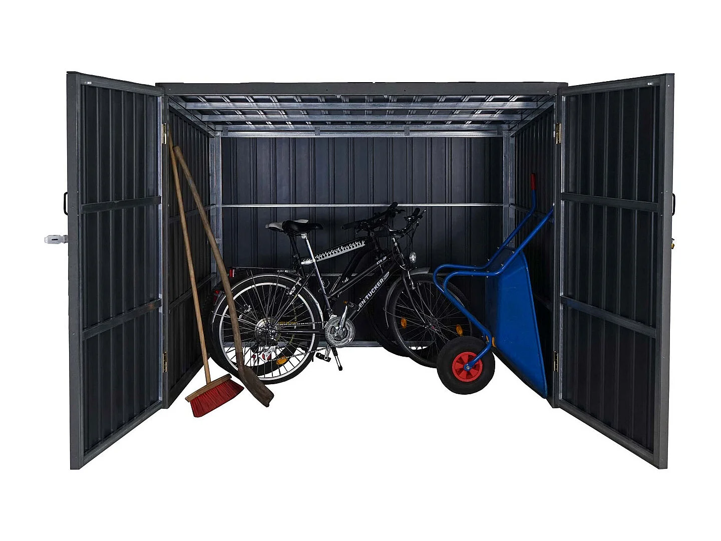 Fahrradgarage MCW-J29 (2er), 2 Räder 172x213x112cm anthrazit