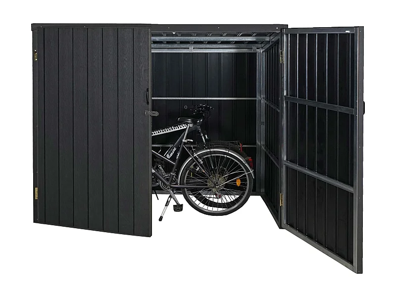 Fahrradgarage MCW-J29 (2er), 2 Räder 172x213x112cm anthrazit