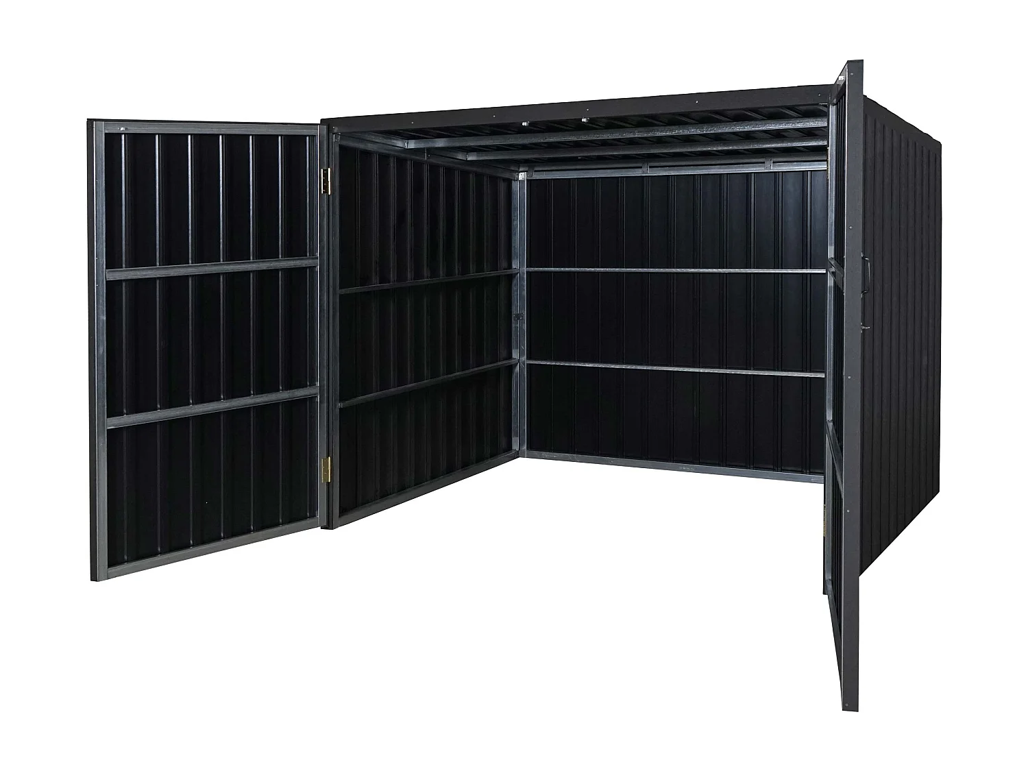 MCW-J29 garaż dla rowerów (2 szt.),  4 rowery 172x213x160cm antracyt