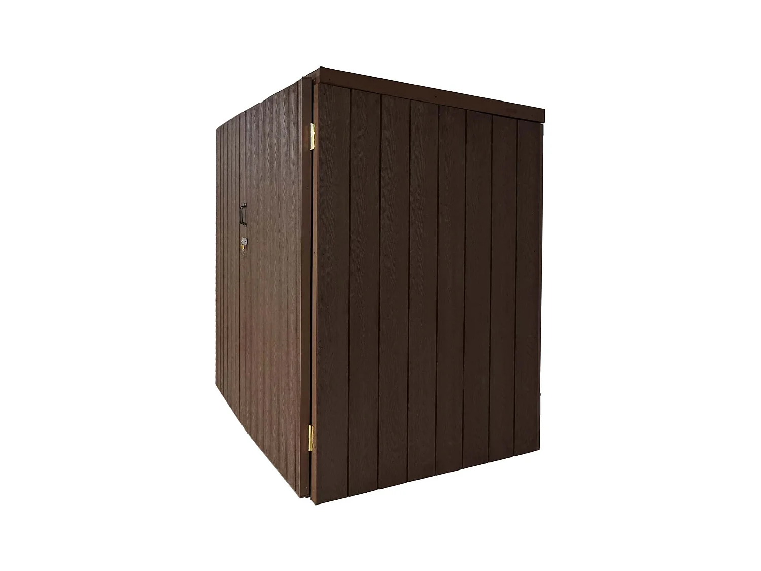 Fahrradgarage MCW-J29 (2er), 2 Räder 172x213x112cm braun