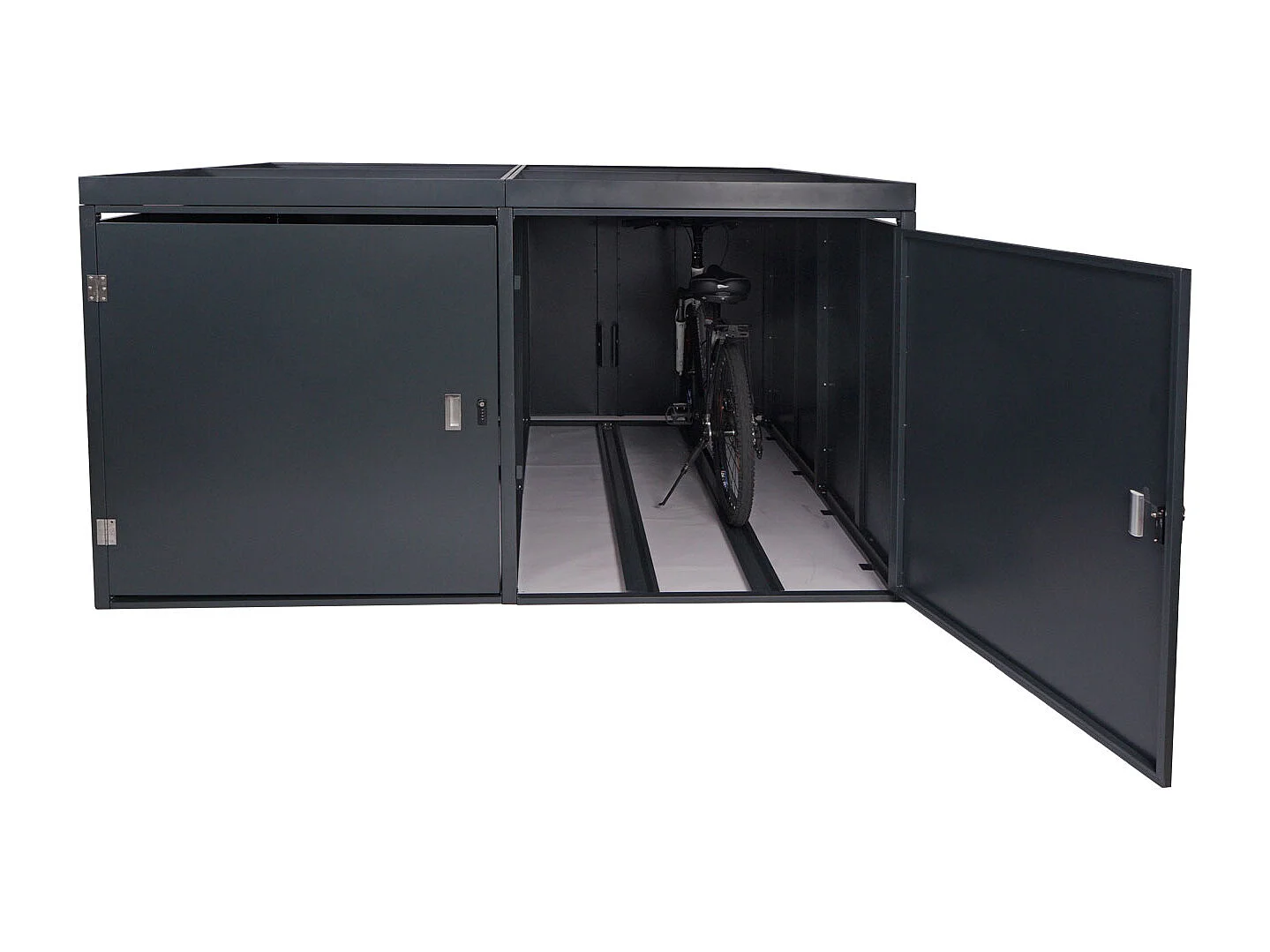 Garaż na 4 rowery Sadzarka MCW-L56b,  antracyt