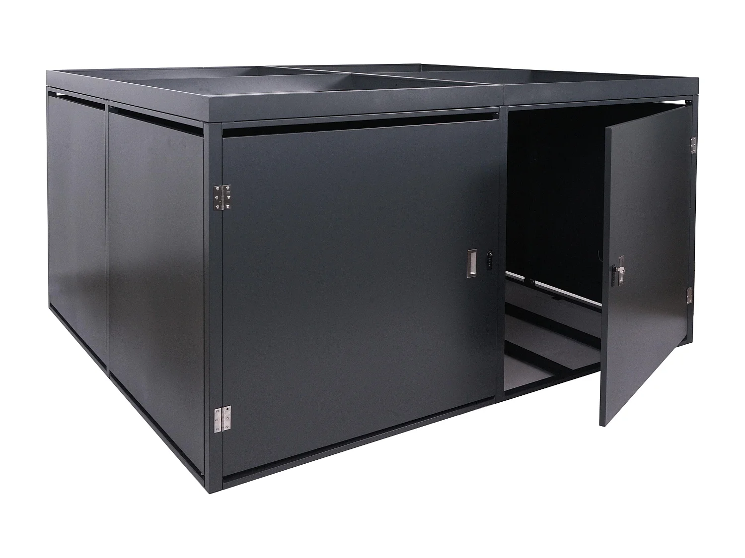 Fietsgarage voor 4 fietsen MCW-L56b,  antraciet