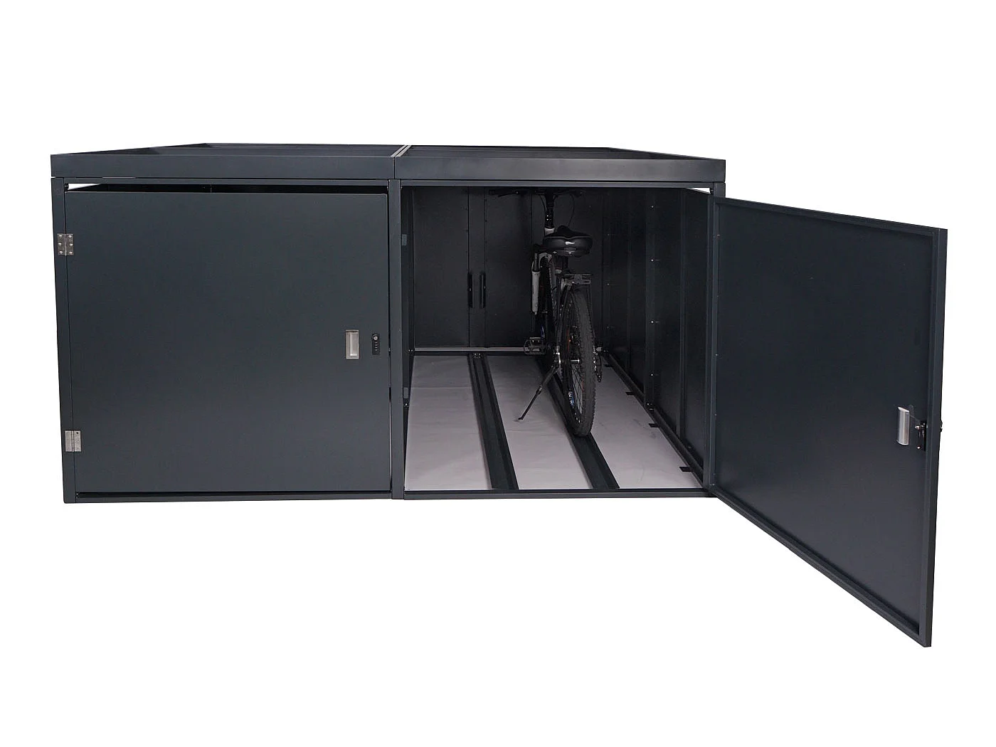 Fietsgarage voor 4 fietsen MCW-L56b,  antraciet