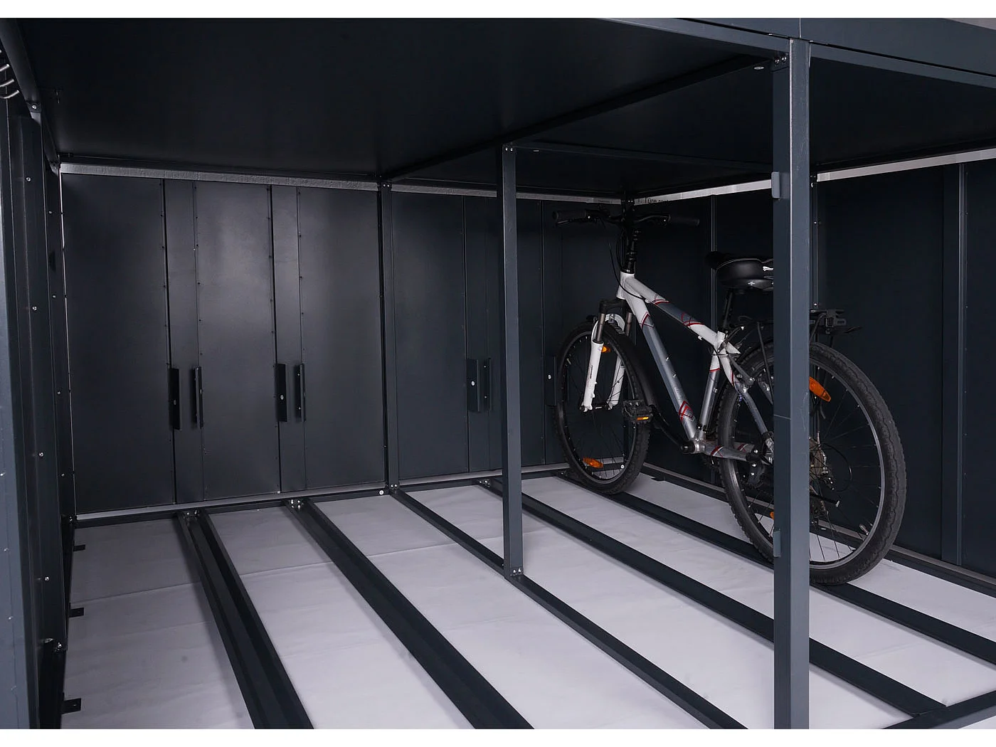 Fietsgarage voor 4 fietsen MCW-L56b,  antraciet