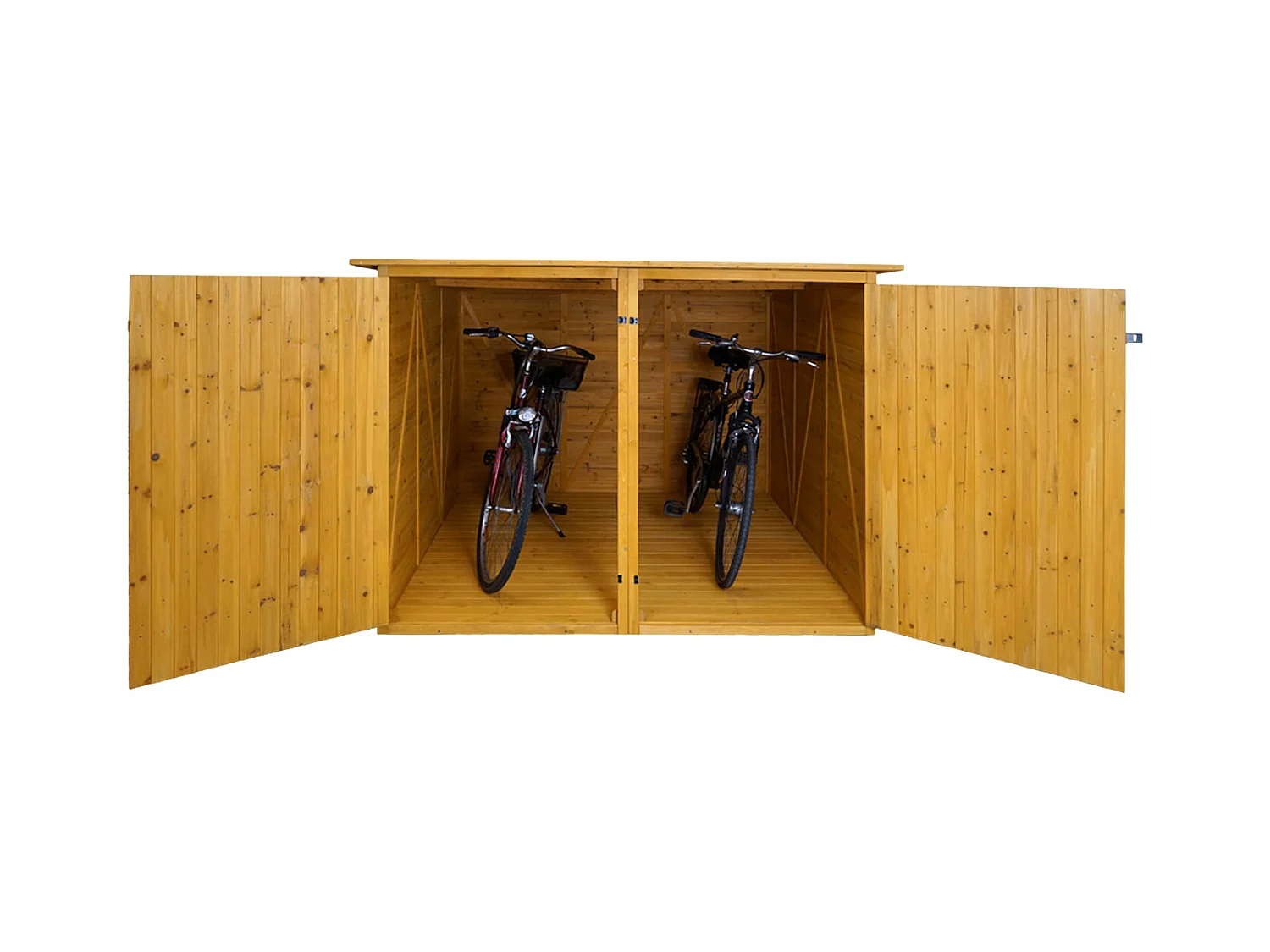 Garage voor 2 fietsen MCW-H60,  bruin