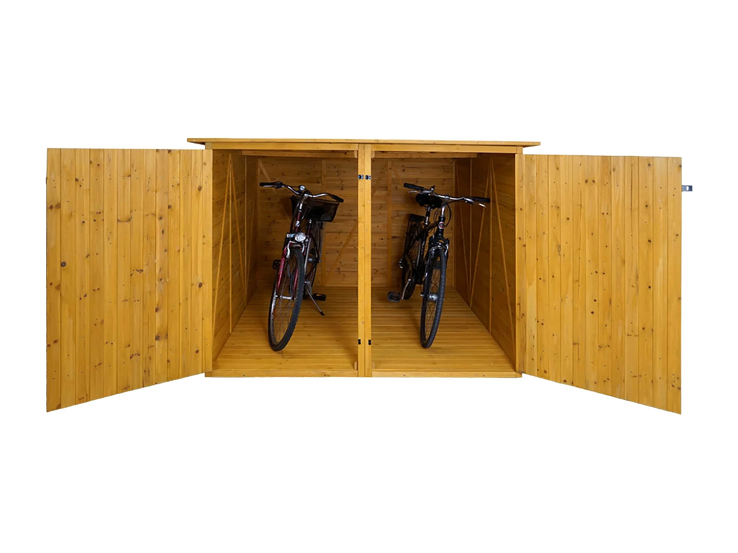 2er-Fahrradgarage MCW-H60, Braun