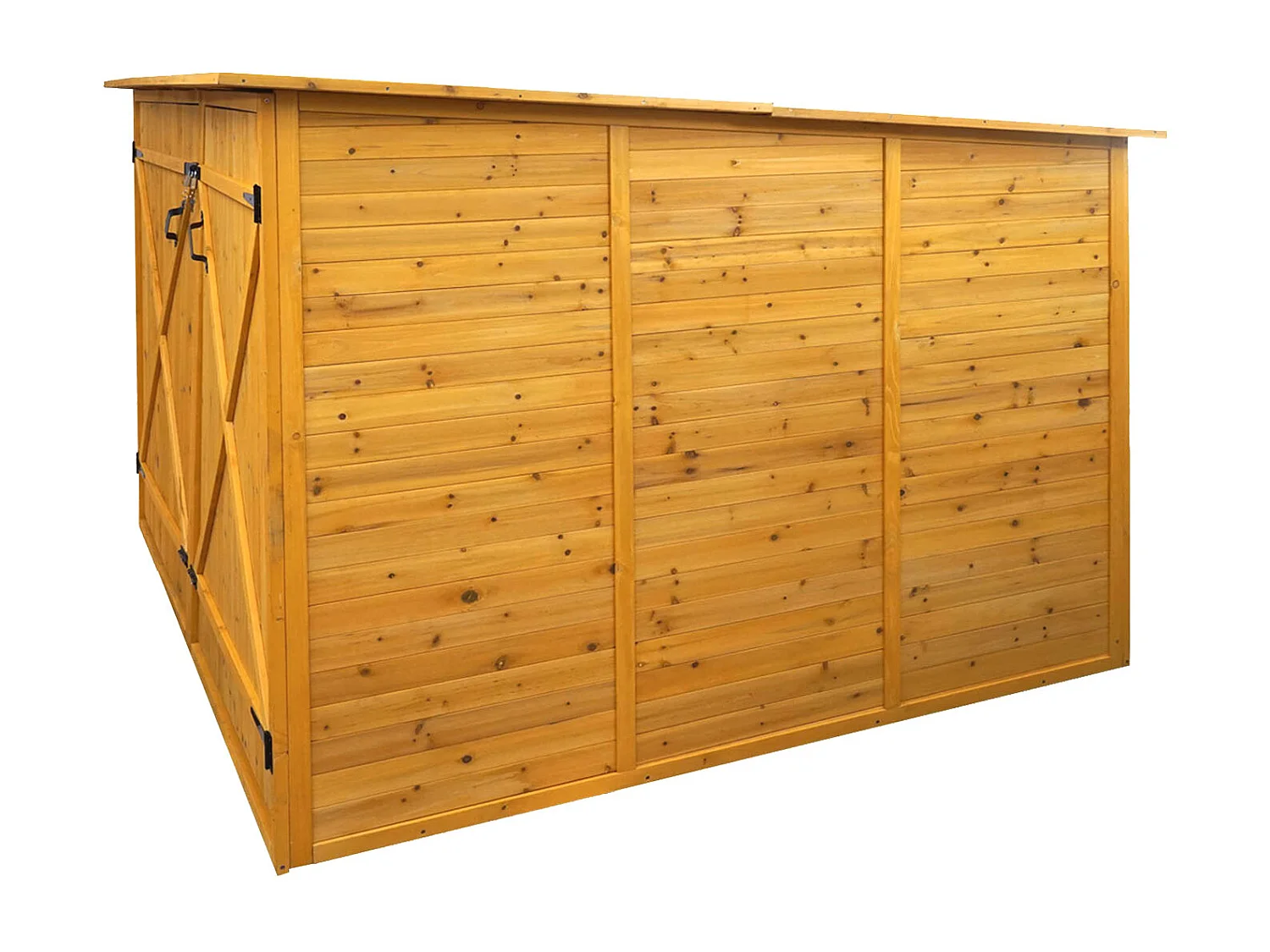 2er-Fahrradgarage MCW-H60, Braun