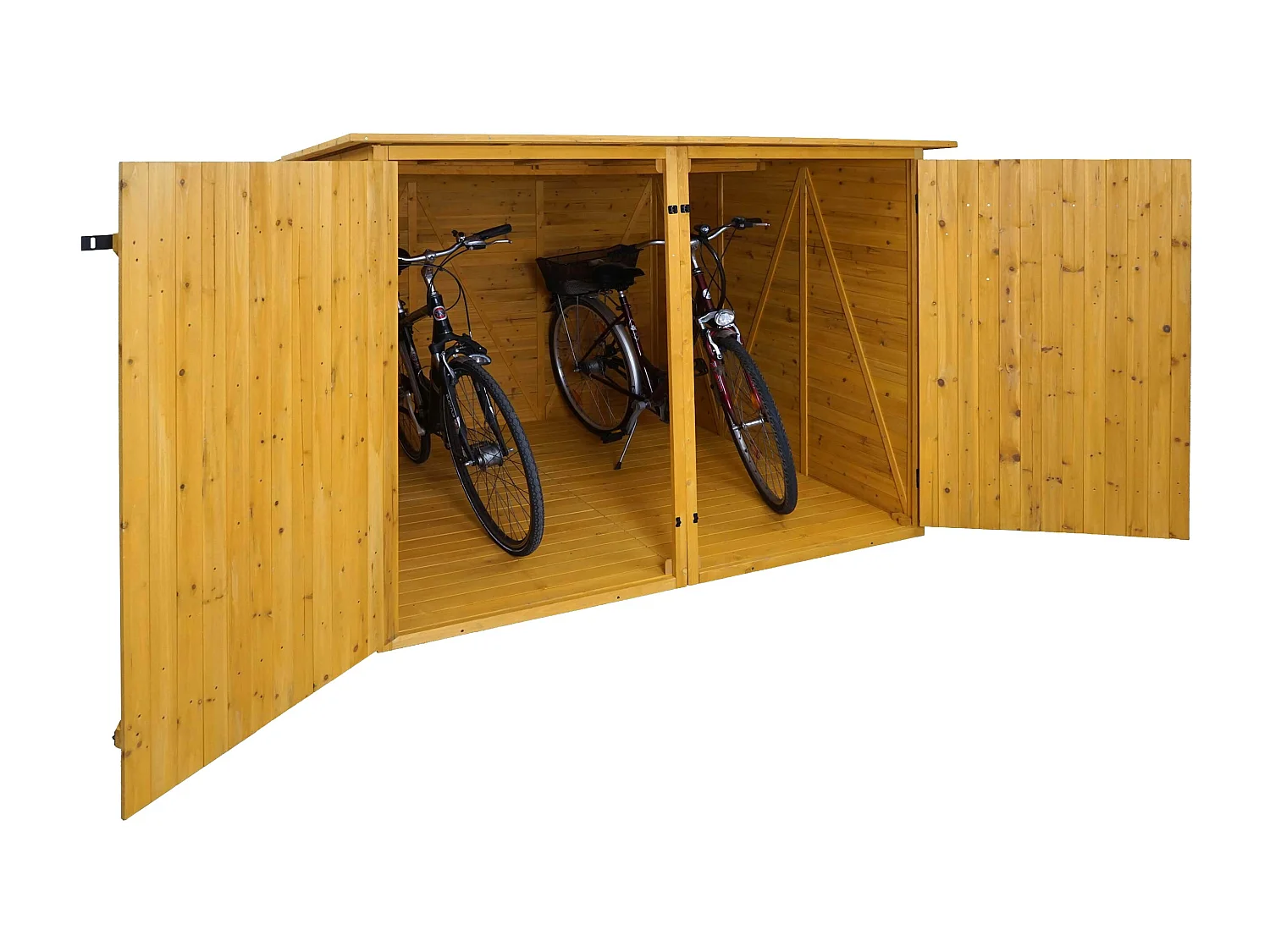 2er-Fahrradgarage MCW-H60, Braun