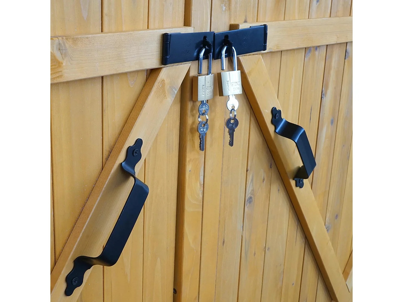 1er-Fahrradgarage MCW-H60, Braun