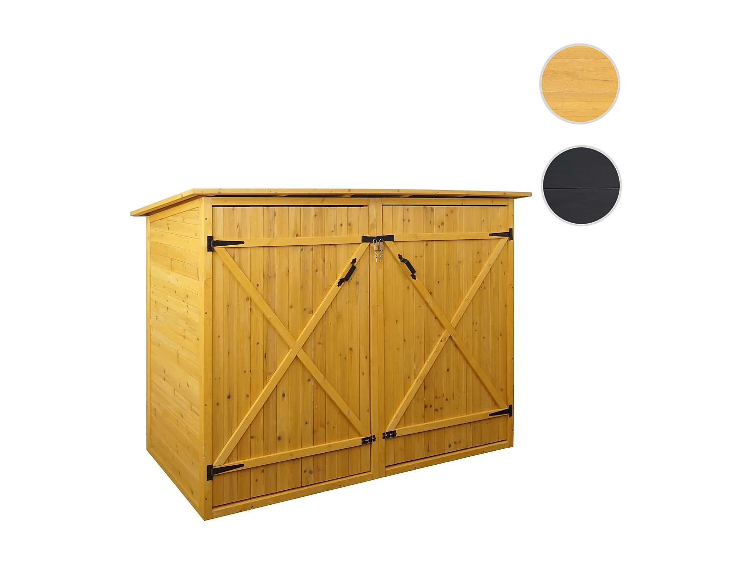 1er-Fahrradgarage MCW-H60, Braun