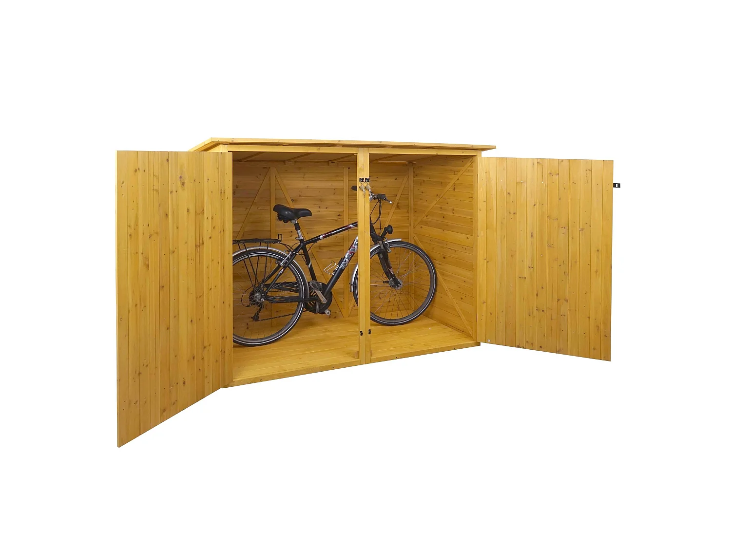 1er-Fahrradgarage MCW-H60, Braun