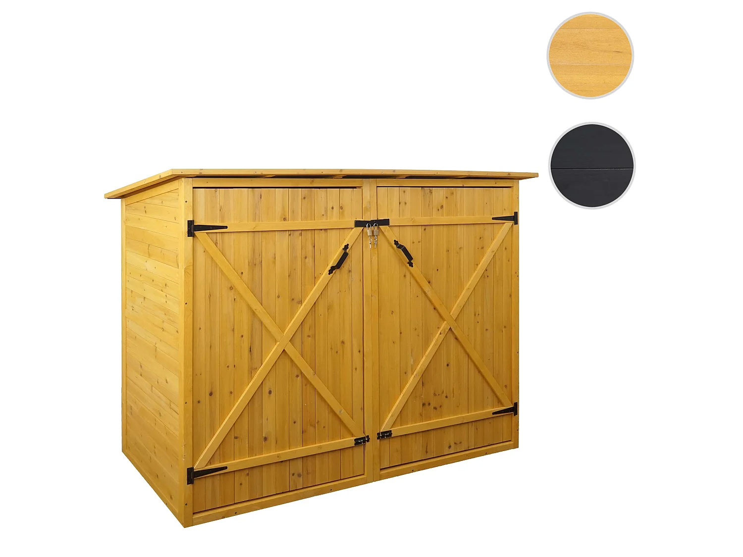 1er-Fahrradgarage MCW-H60, Braun