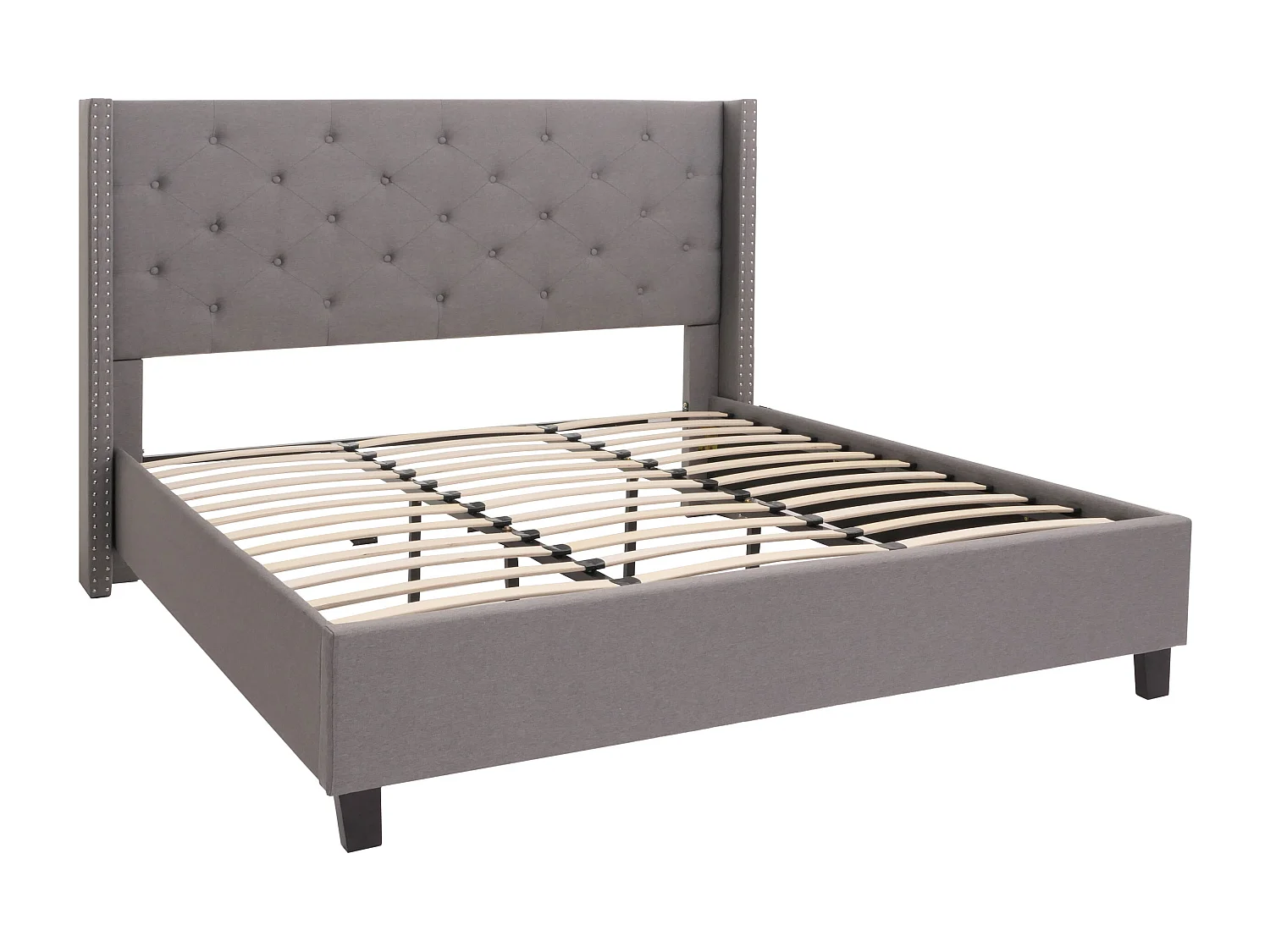 Polsterbett MCW-N59, Grau