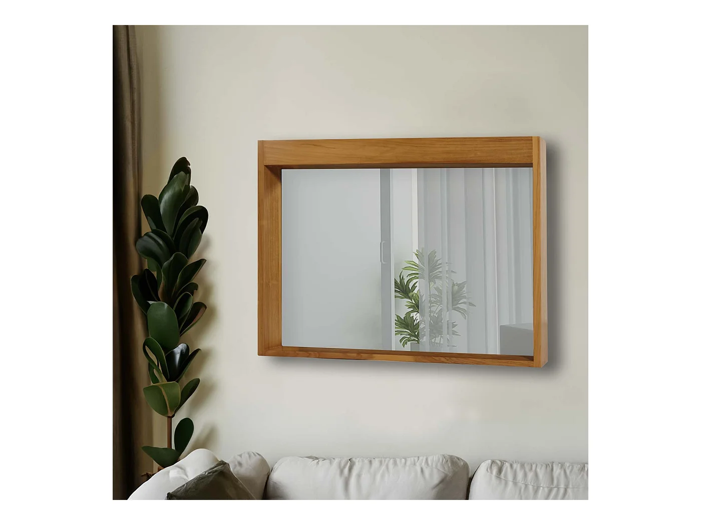 Teak-Wandspiegel MCW-M75