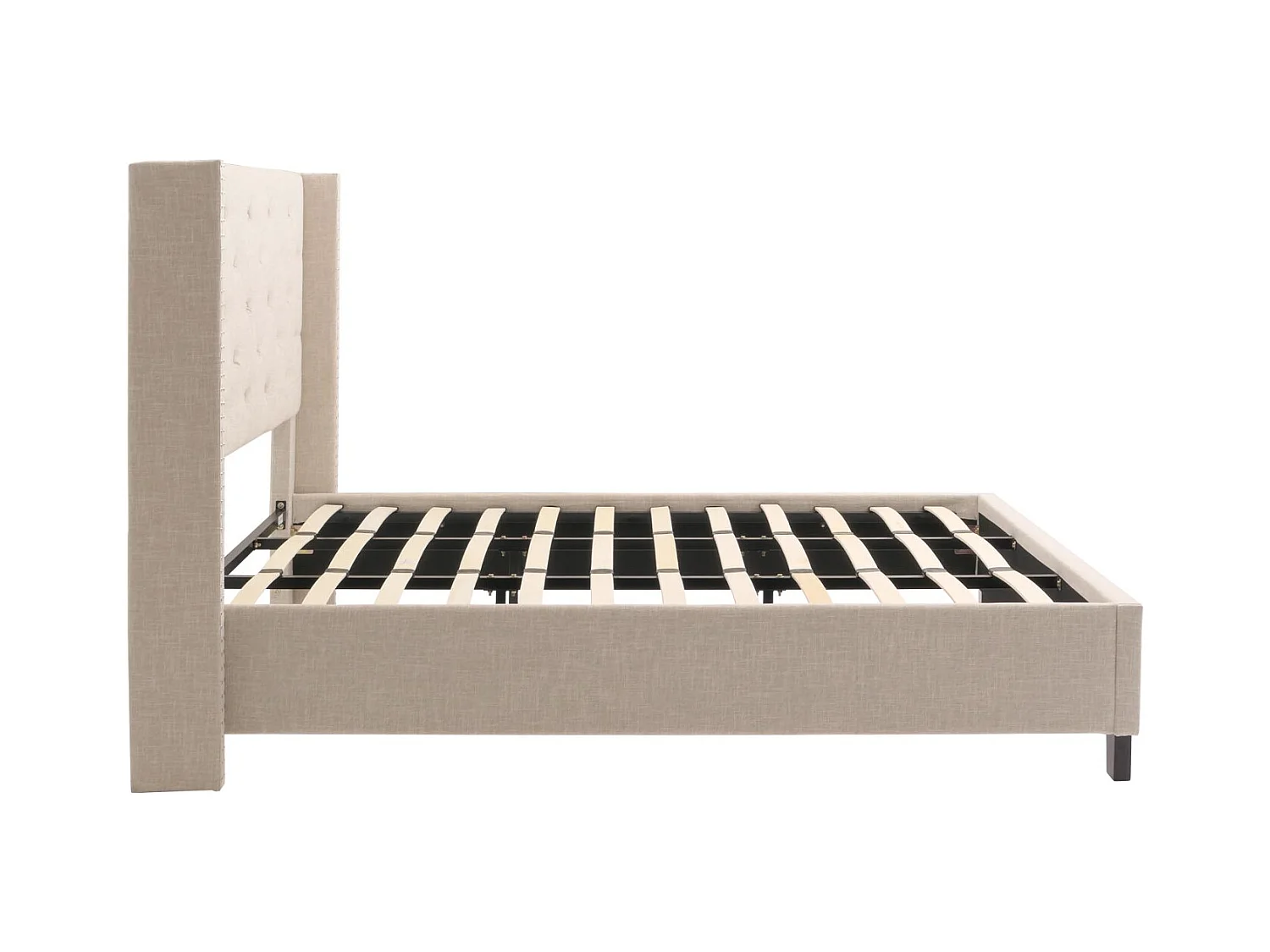 Polsterbett MCW-N59, Creme-beige