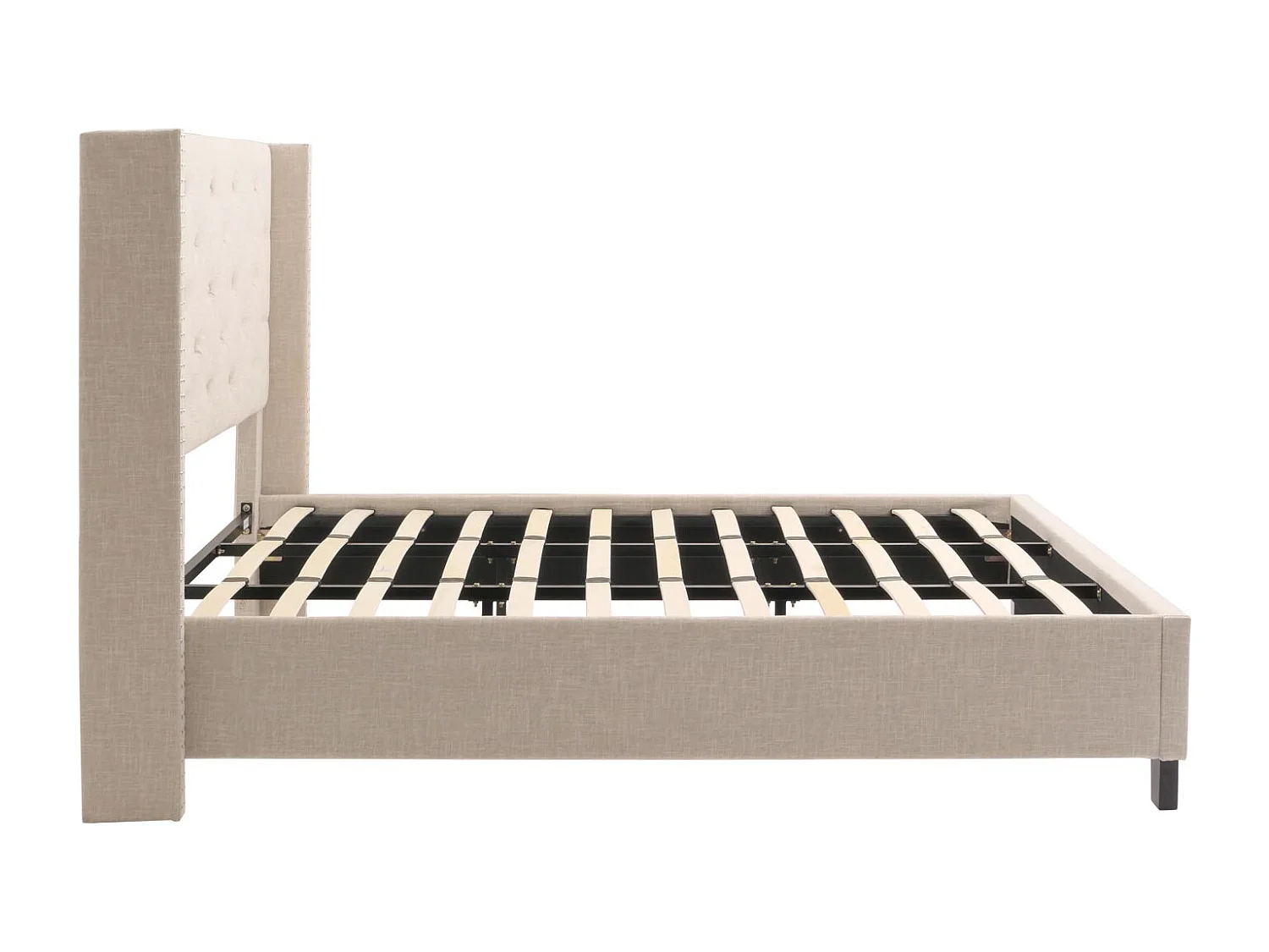 Polsterbett MCW-N59, Creme-beige