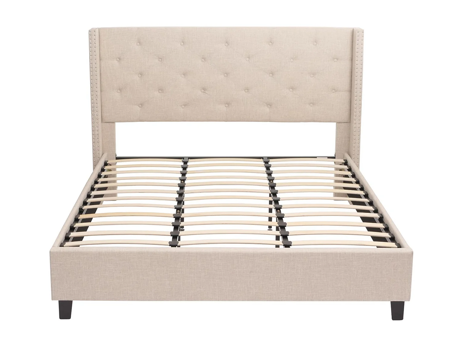 Polsterbett MCW-N59, Creme-beige