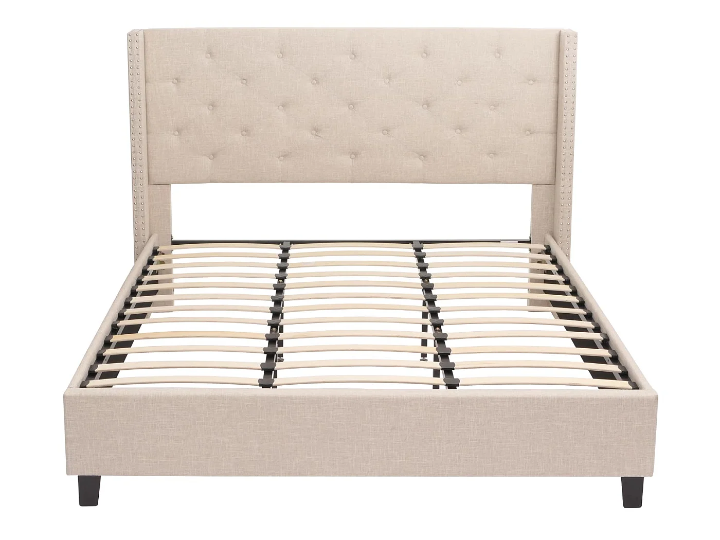 Polsterbett MCW-N59, Creme-beige