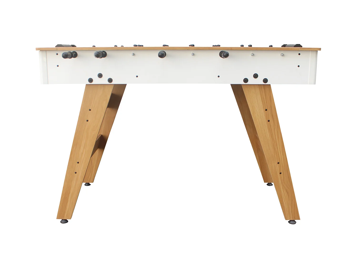 Baby-foot 120cm blanc et bois - HAPPY GARDEN