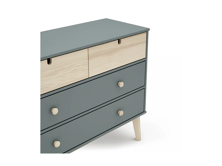 Commode de 4 tiroirs meuble de rangement- Longueur 100 x Largeur 40 x Hauteur 81 cm