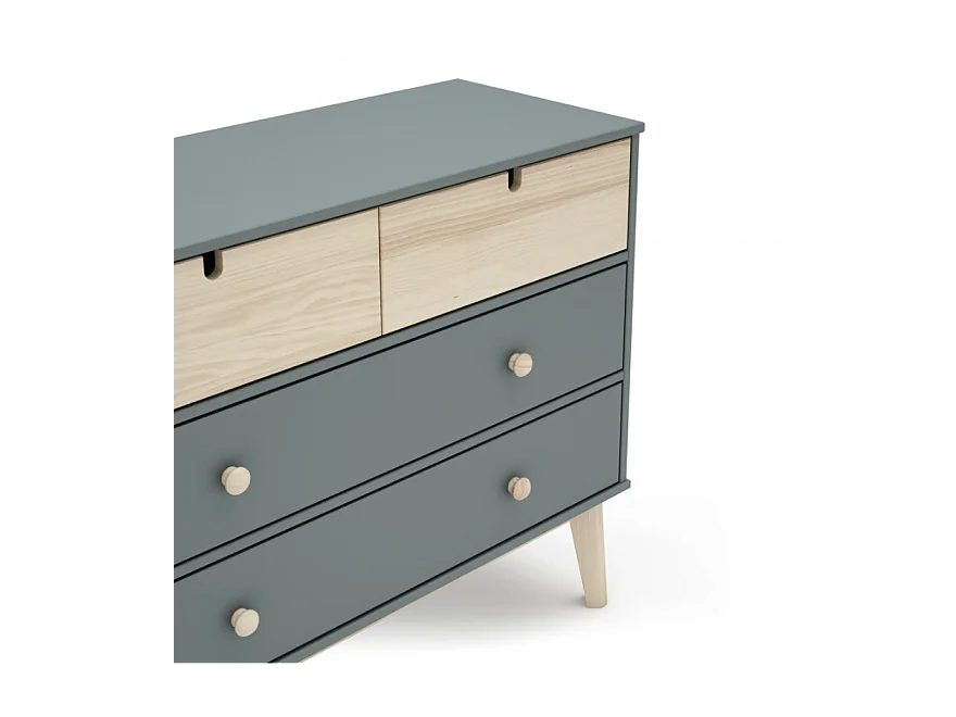 Commode de 4 tiroirs meuble de rangement- Longueur 100 x Largeur 40 x Hauteur 81 cm