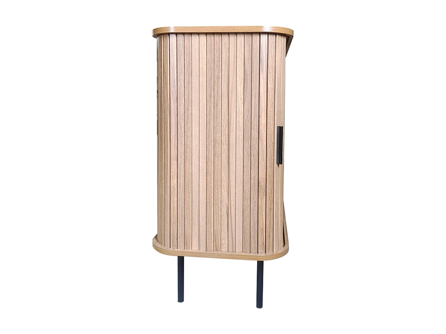 Buffet en bois cannelé à portes coulissantes 140cm SEMARANG