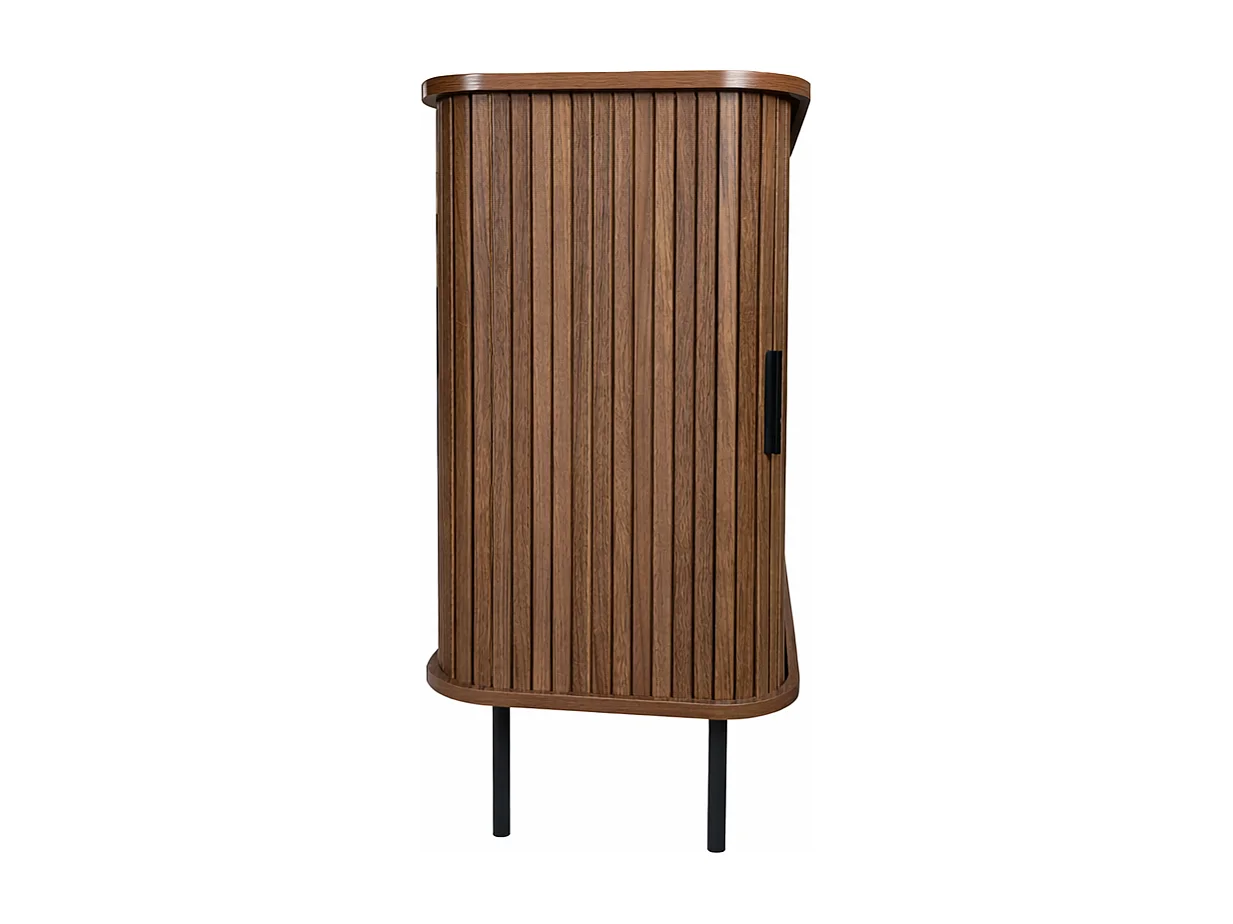 Buffet en bois cannelé à portes coulissantes 140cm SEMARANG