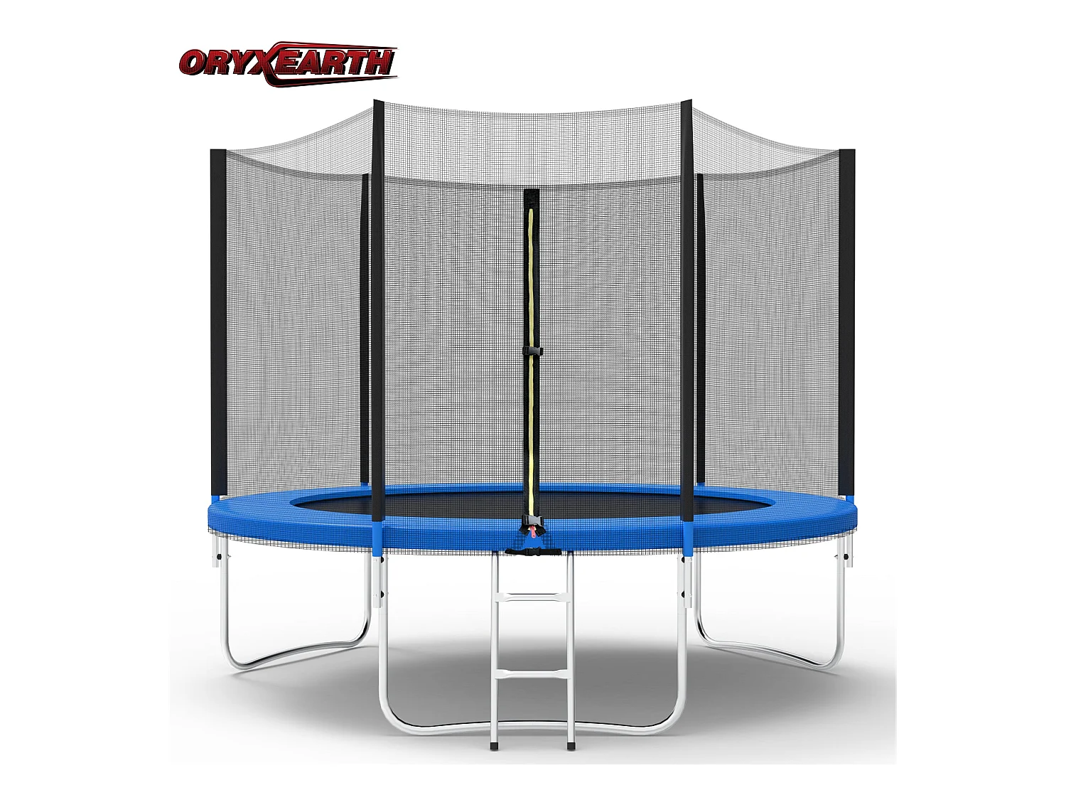 Trampoline avec filet de sécurité 305 cm - Jouet pour enfants pour le sport, la maison et l'extérieur Avec base sécurisée et protection anti-rouille