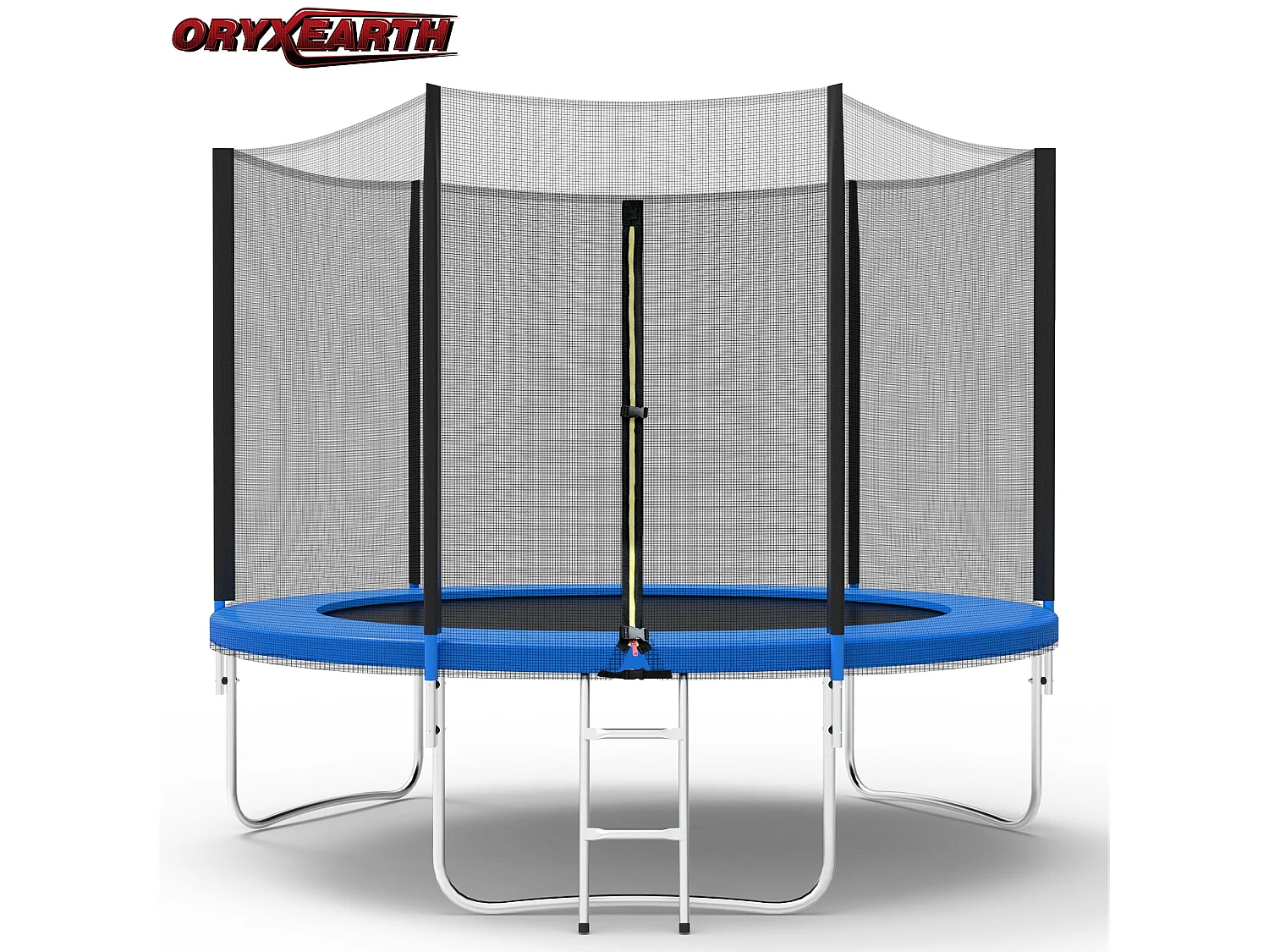 Trampolín con red de seguridad de 305 cm - Juguete infantil para deportes, hogar y exterior con base segura y protección antióxido