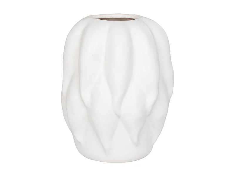 Vase moderne en céramique blanc CLYA