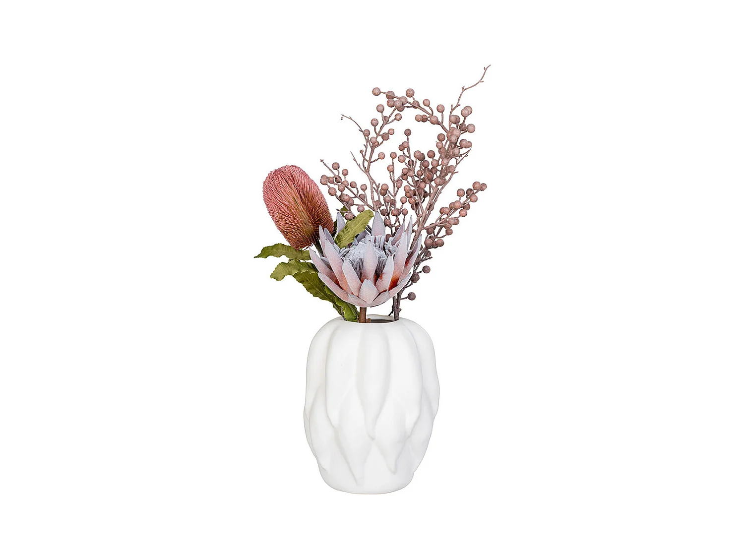 Vase moderne en céramique blanc CLYA