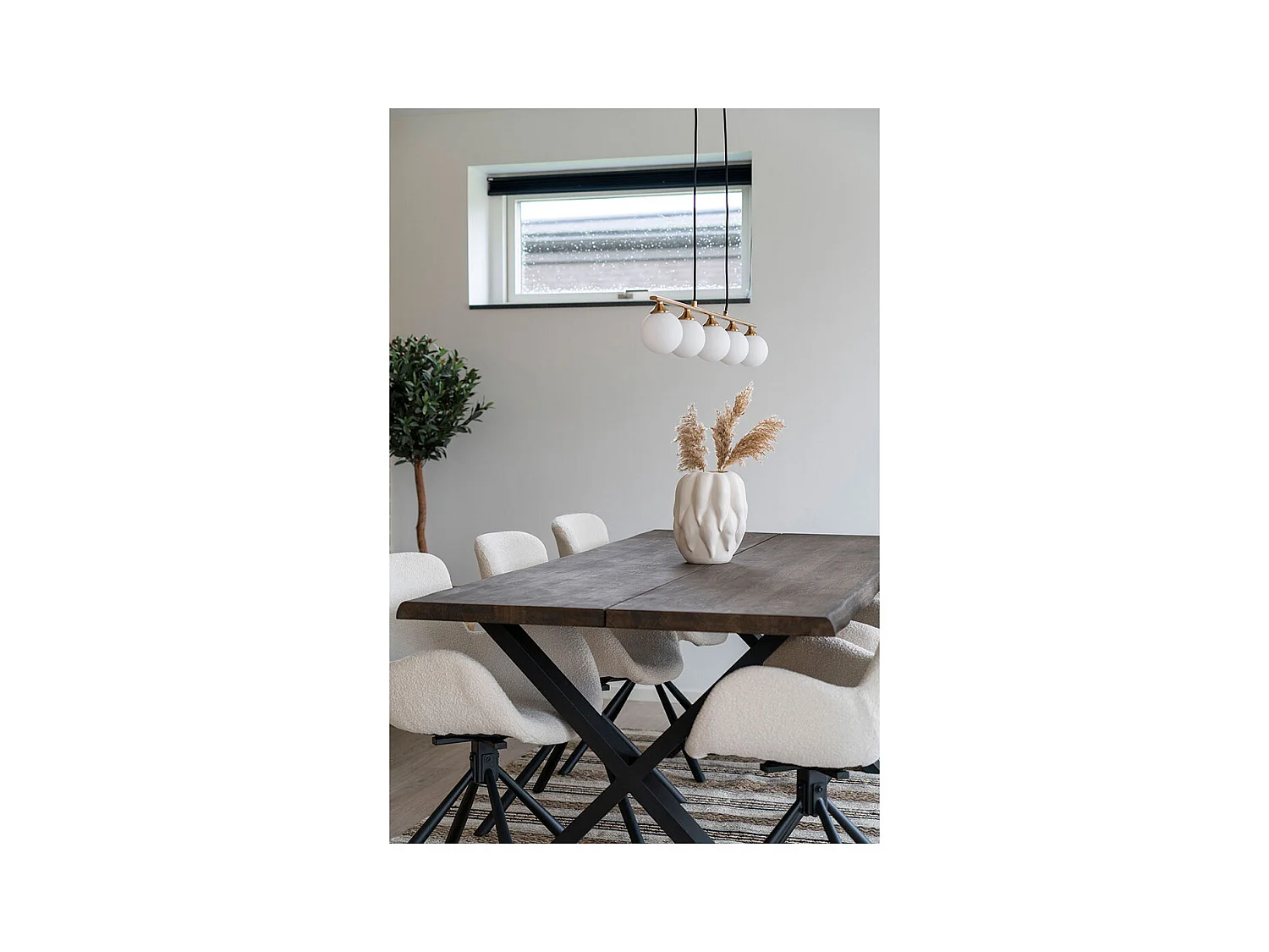 Vase moderne en céramique blanc CLYA