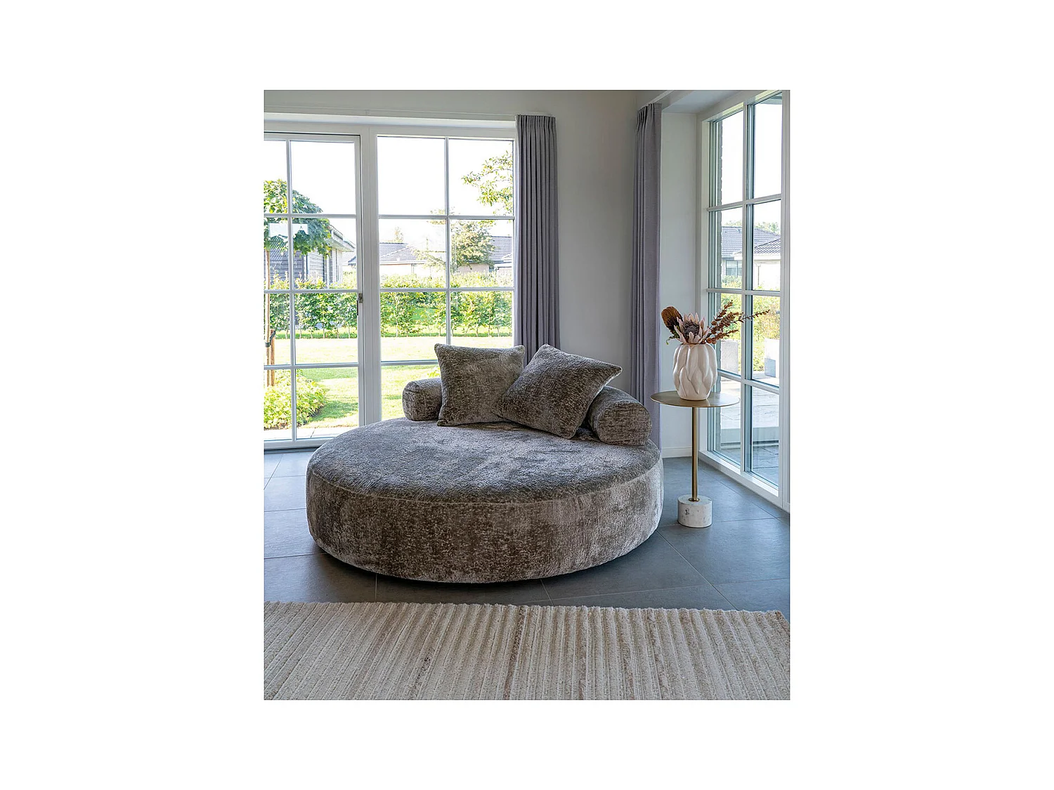 Vase moderne en céramique blanc CLYA