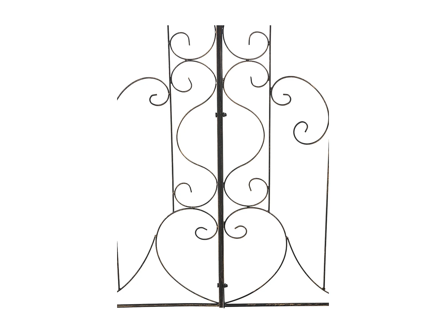 Lot de 2 treillis métal bronze 99 x 1 x 133 cm 10_0003838