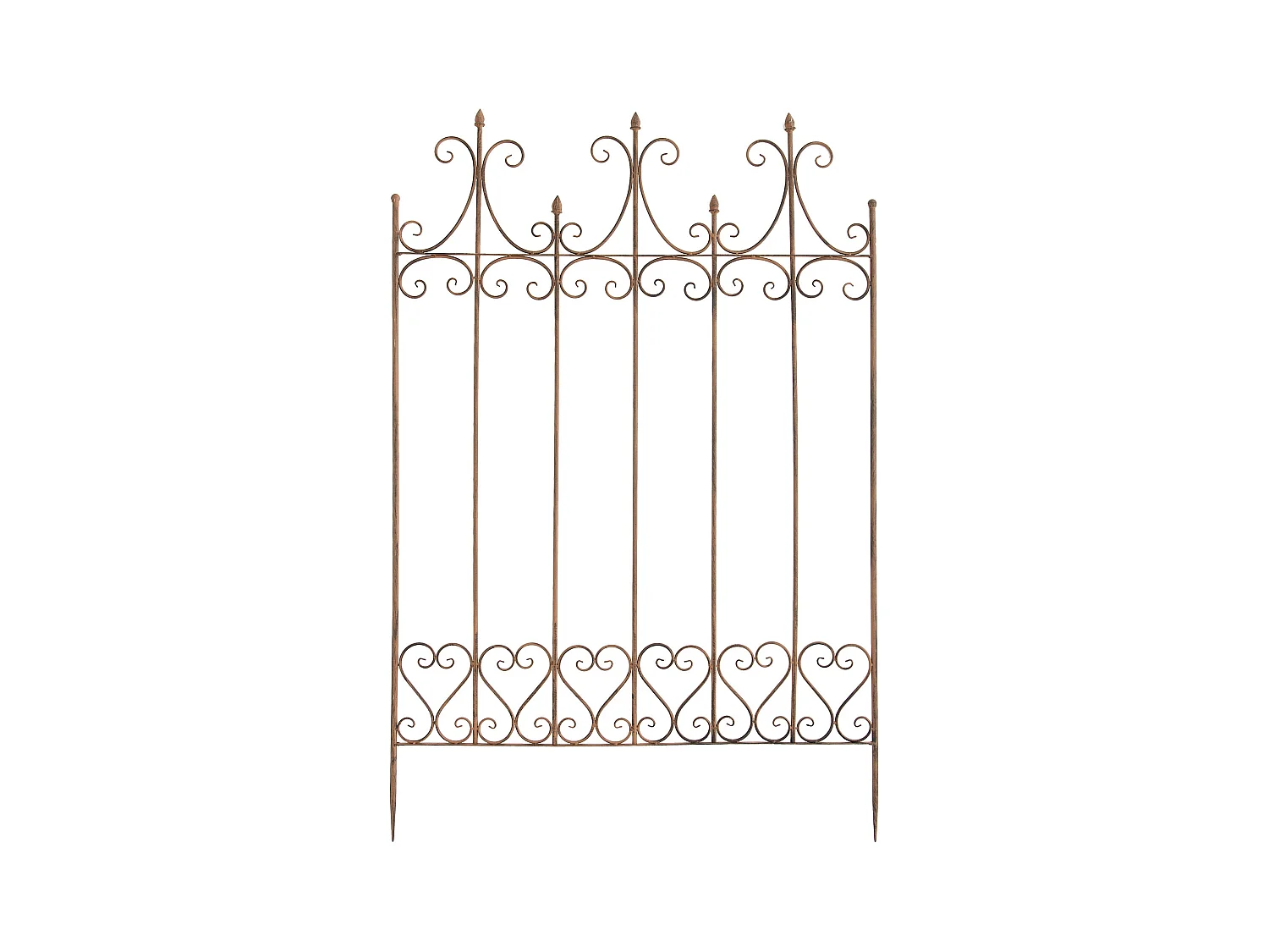 Treillis de jardin support métal marron 100 x 1.5 x 150 cm 10_0003879