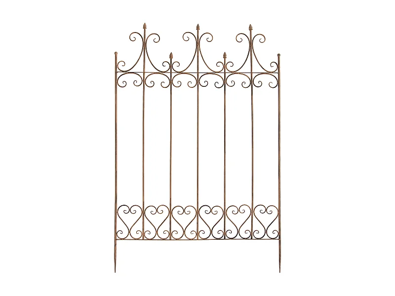 Treillis de jardin support métal marron 100 x 1.5 x 150 cm 10_0003879