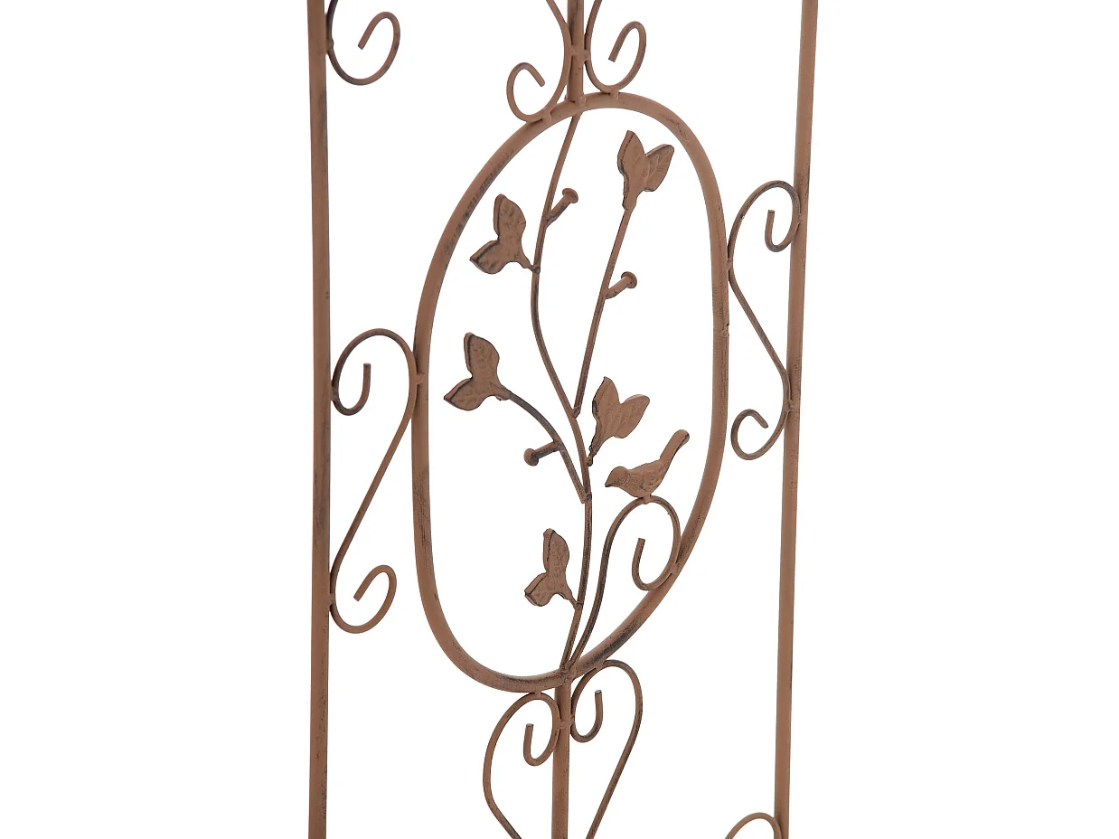 Lot de 2 treillis métal marron 35 x 1 x 122 cm 10_0003825