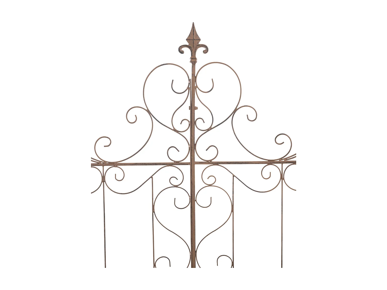 Lot de 2 treillis métal marron 99 x 1 x 133 cm 10_0003836