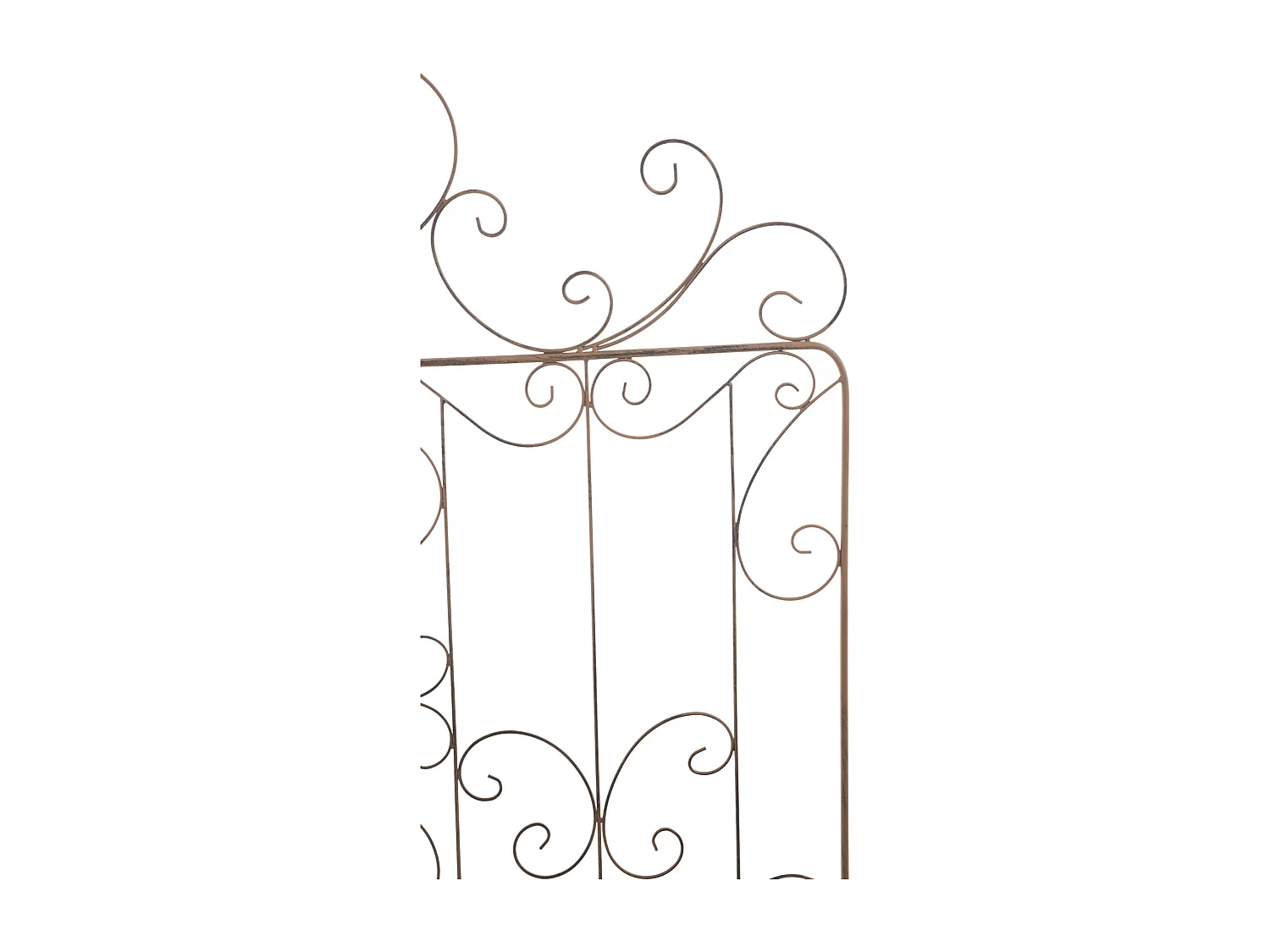 Lot de 2 treillis métal marron 99 x 1 x 133 cm 10_0003836