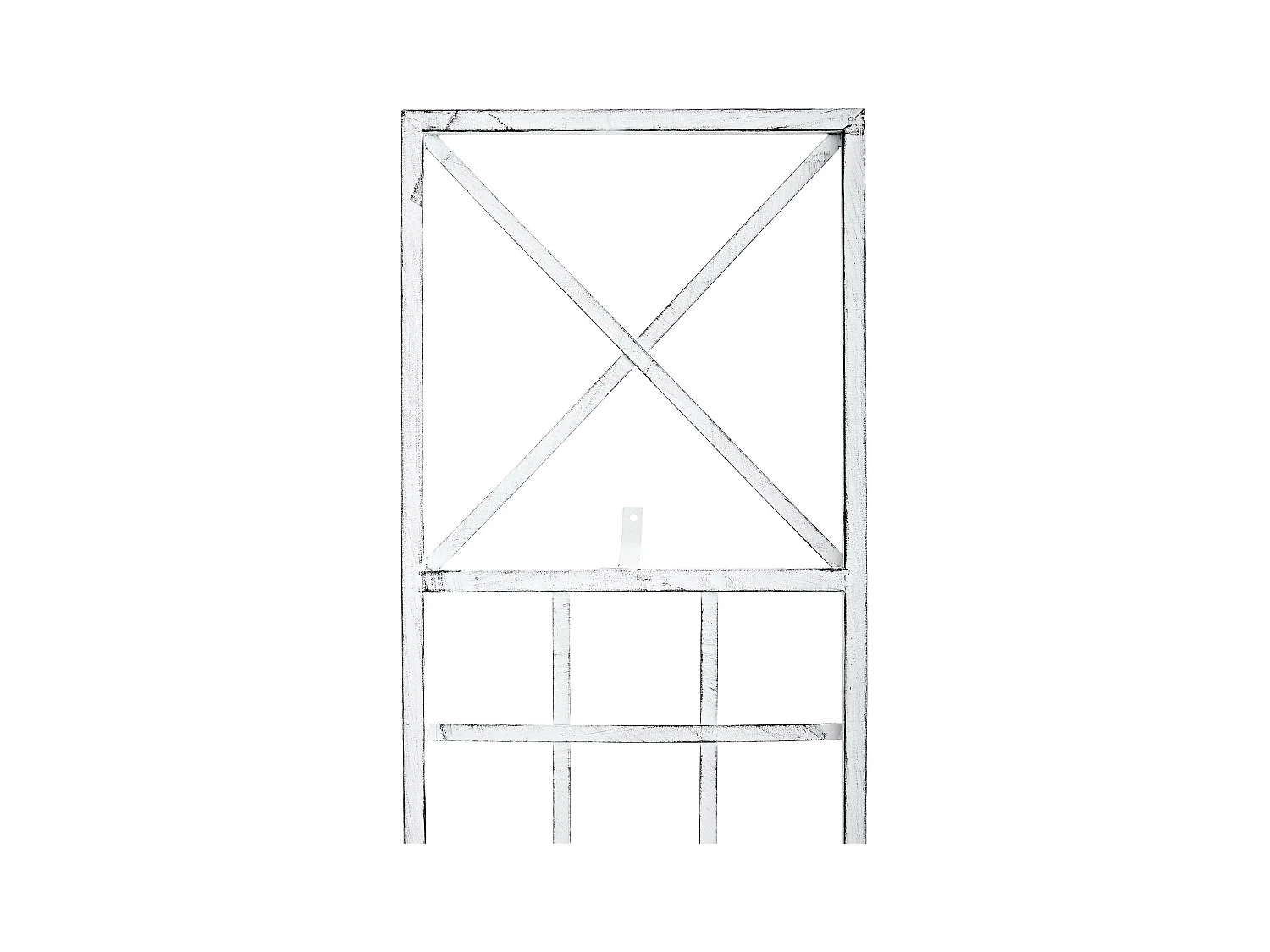 Set de 2 treillis métal blanche 40 x 1 x 198 cm 10_0003847