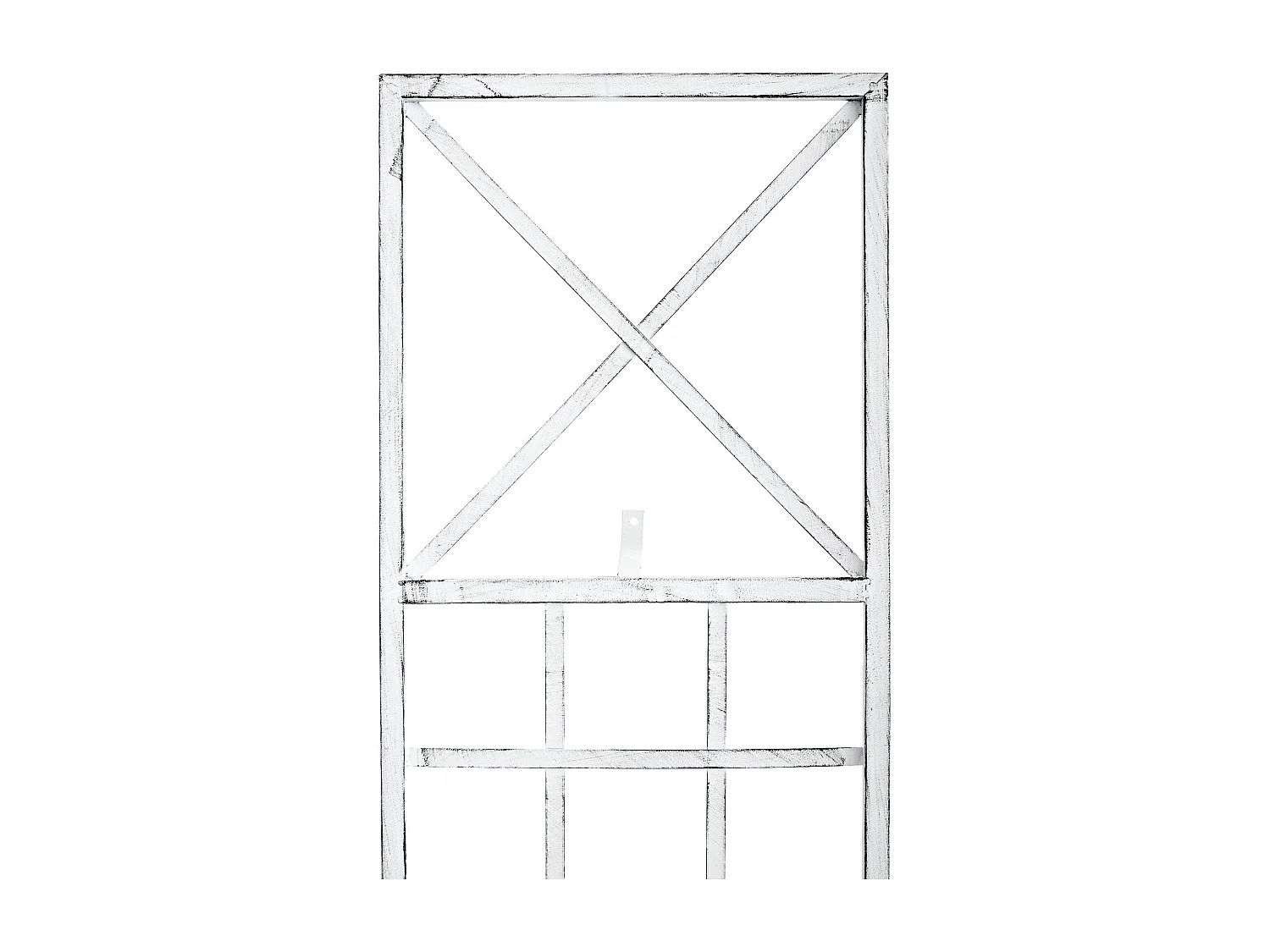 Set de 2 treillis métal blanche 40 x 1 x 198 cm 10_0003847