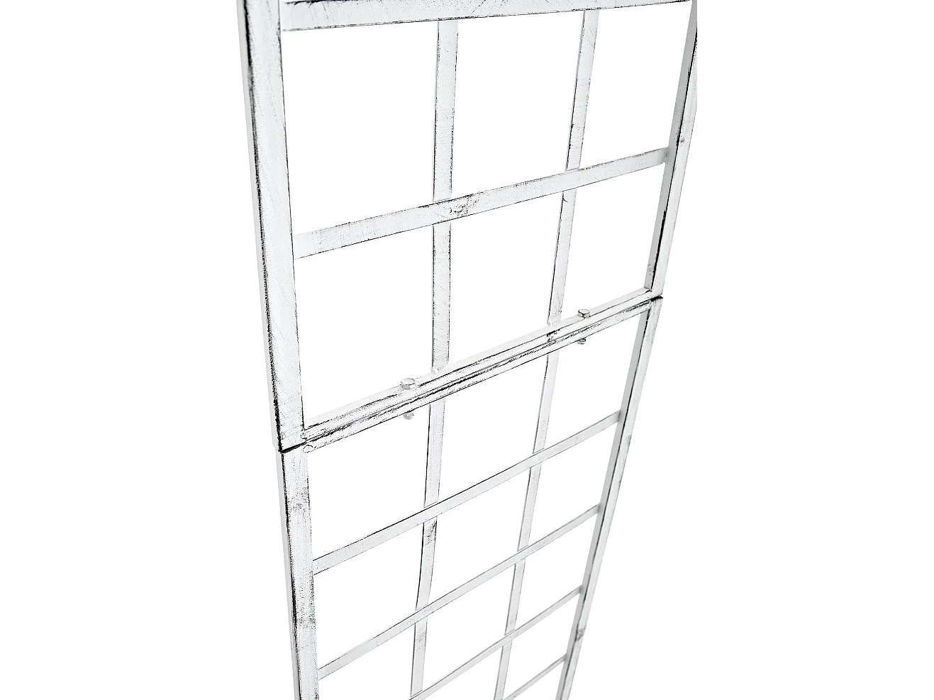 Set de 2 treillis métal blanche 40 x 1 x 198 cm 10_0003847