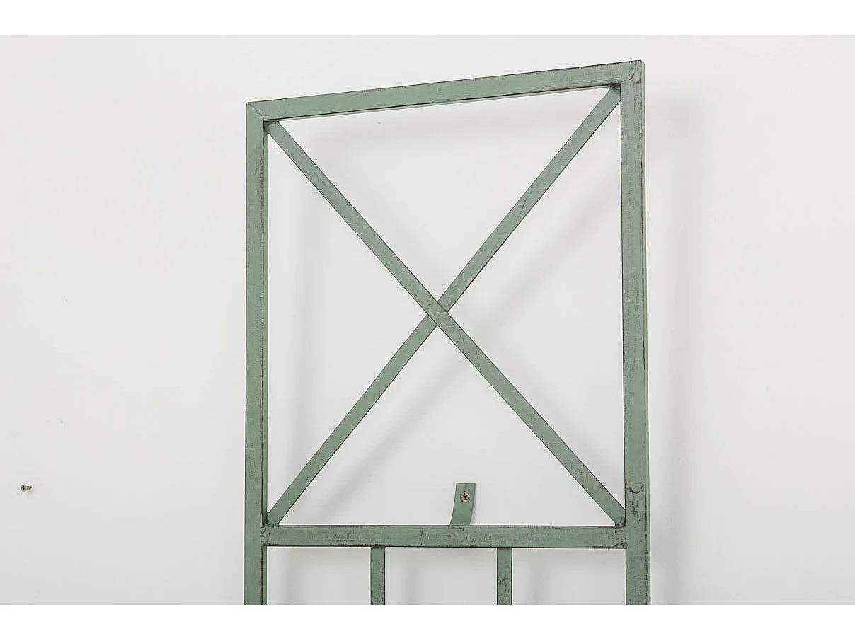 Treillis décoration mural jardin métal argentée 40 x 1 x 198 cm 10_0003902