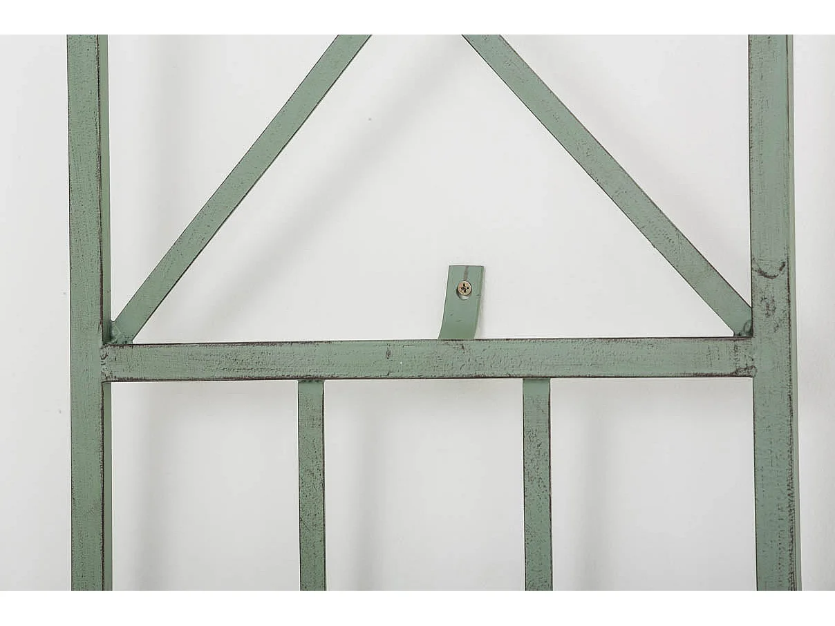 Treillis décoration mural jardin métal argentée 40 x 1 x 198 cm 10_0003902