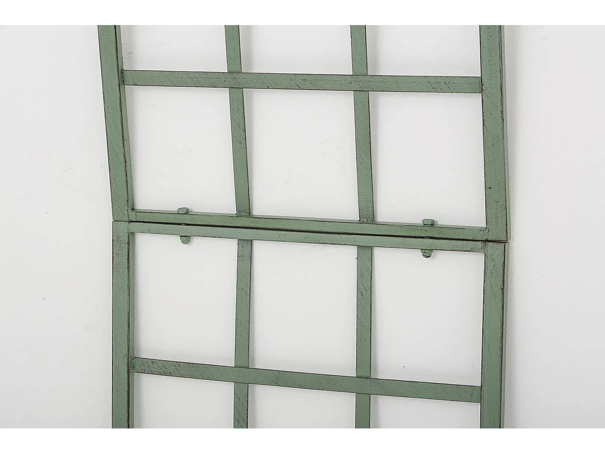 Treillis décoration mural jardin métal argentée 40 x 1 x 198 cm 10_0003902