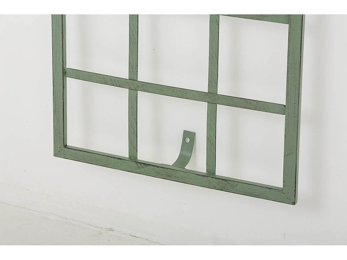 Treillis décoration mural jardin métal argentée 40 x 1 x 198 cm 10_0003902