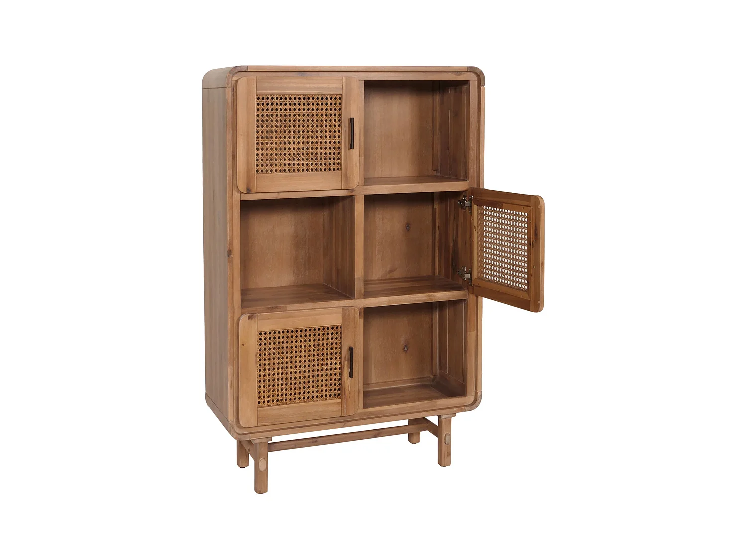 six compartiments de bois marron 97 x 42 x 127 cm 04_0005979