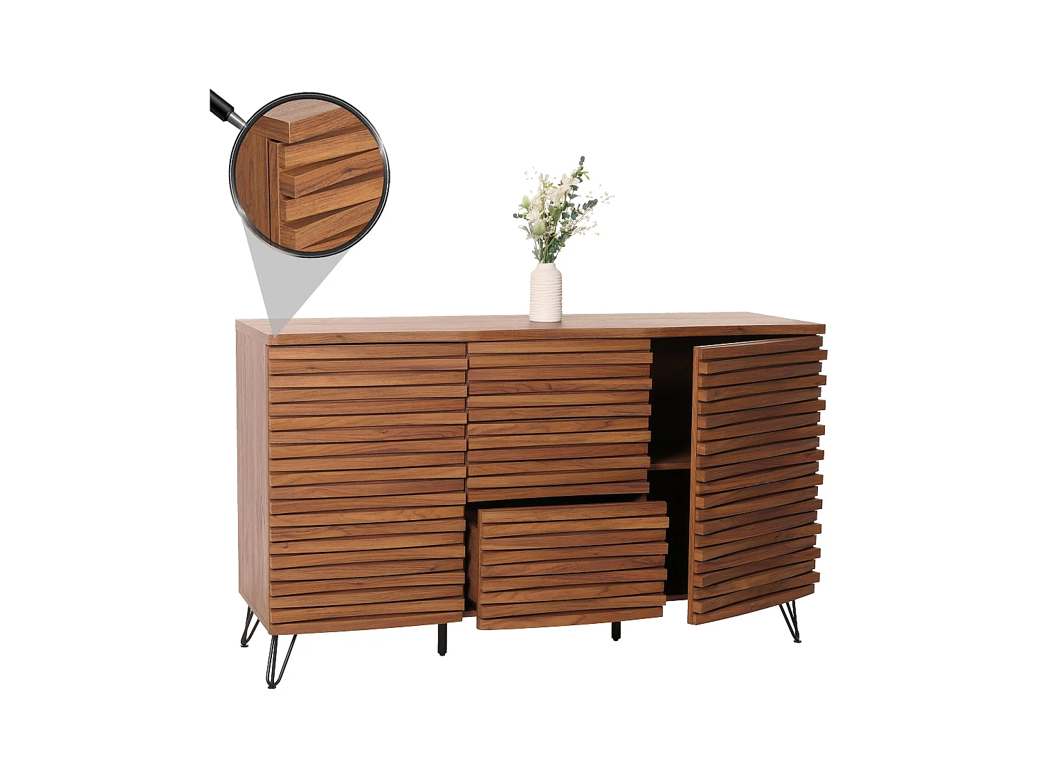 avec 2 portes marron 142 x 44 x 85 cm 04_0006000