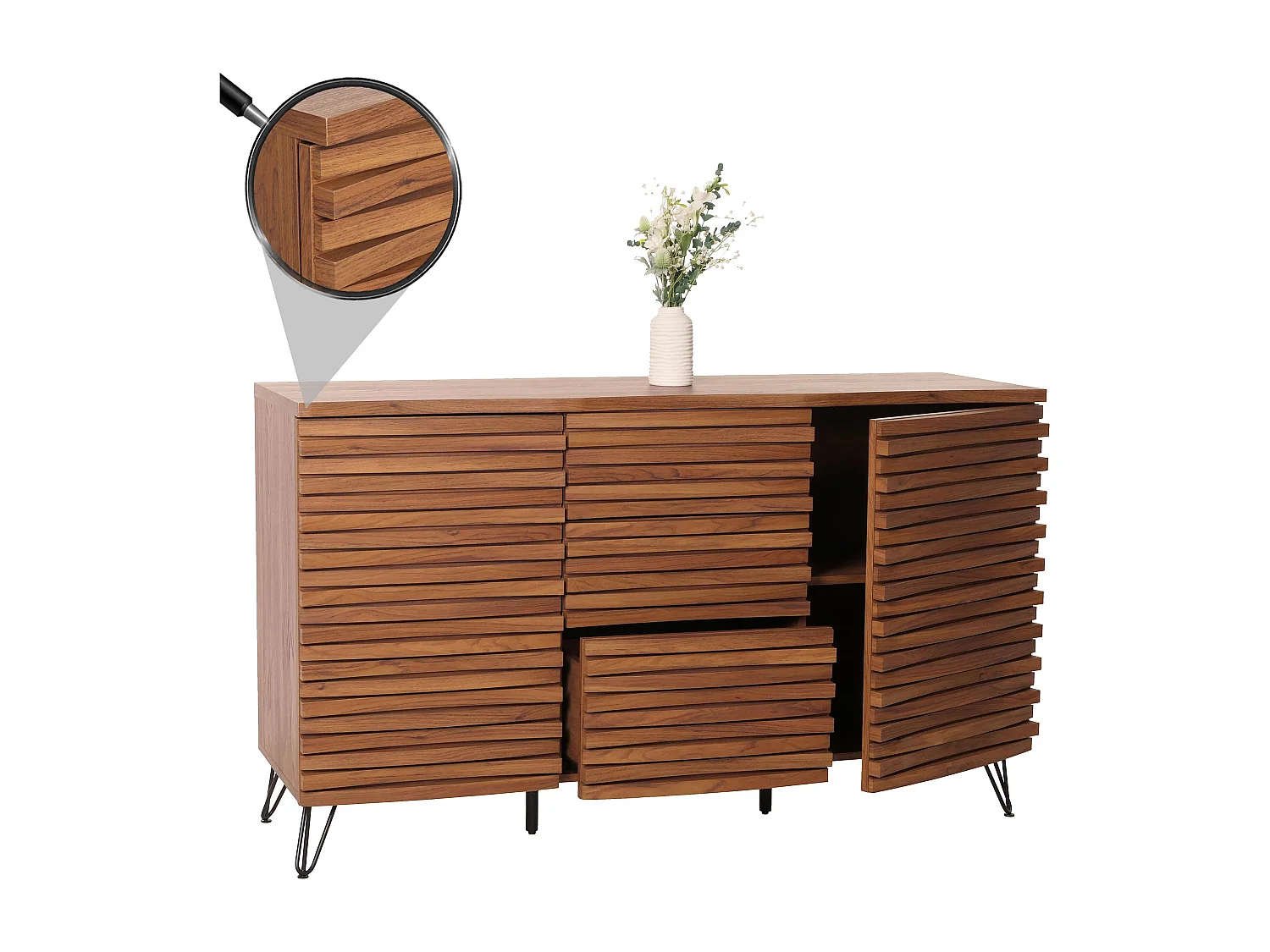 avec 2 portes marron 142 x 44 x 85 cm 04_0006000