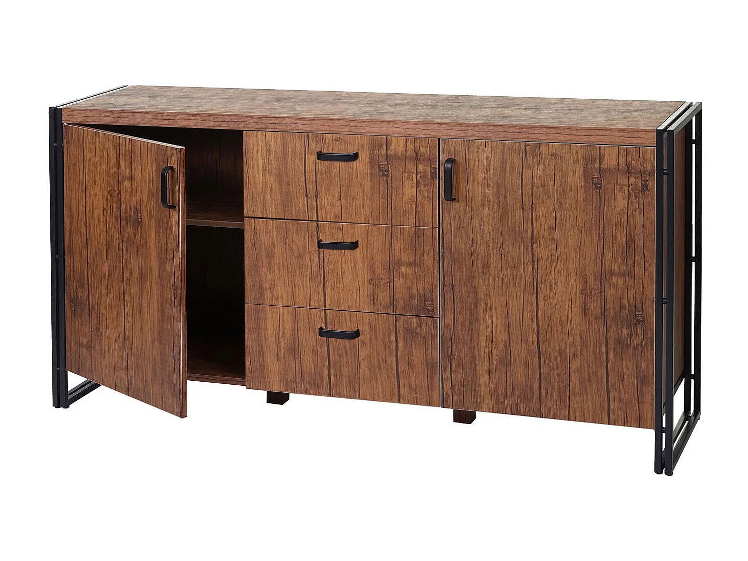 avec deux compartiments métal beige 160 x 40 x 80 cm 04_0005983